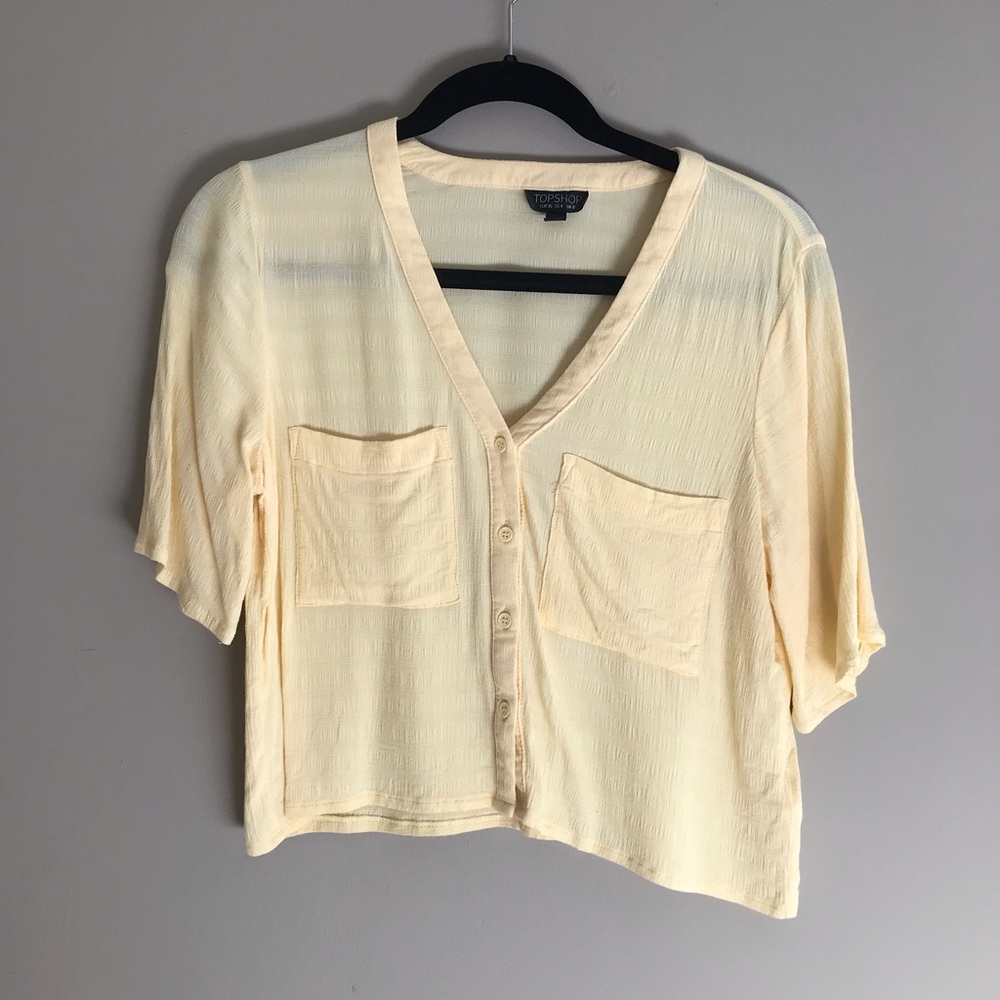 Topshop yellow top